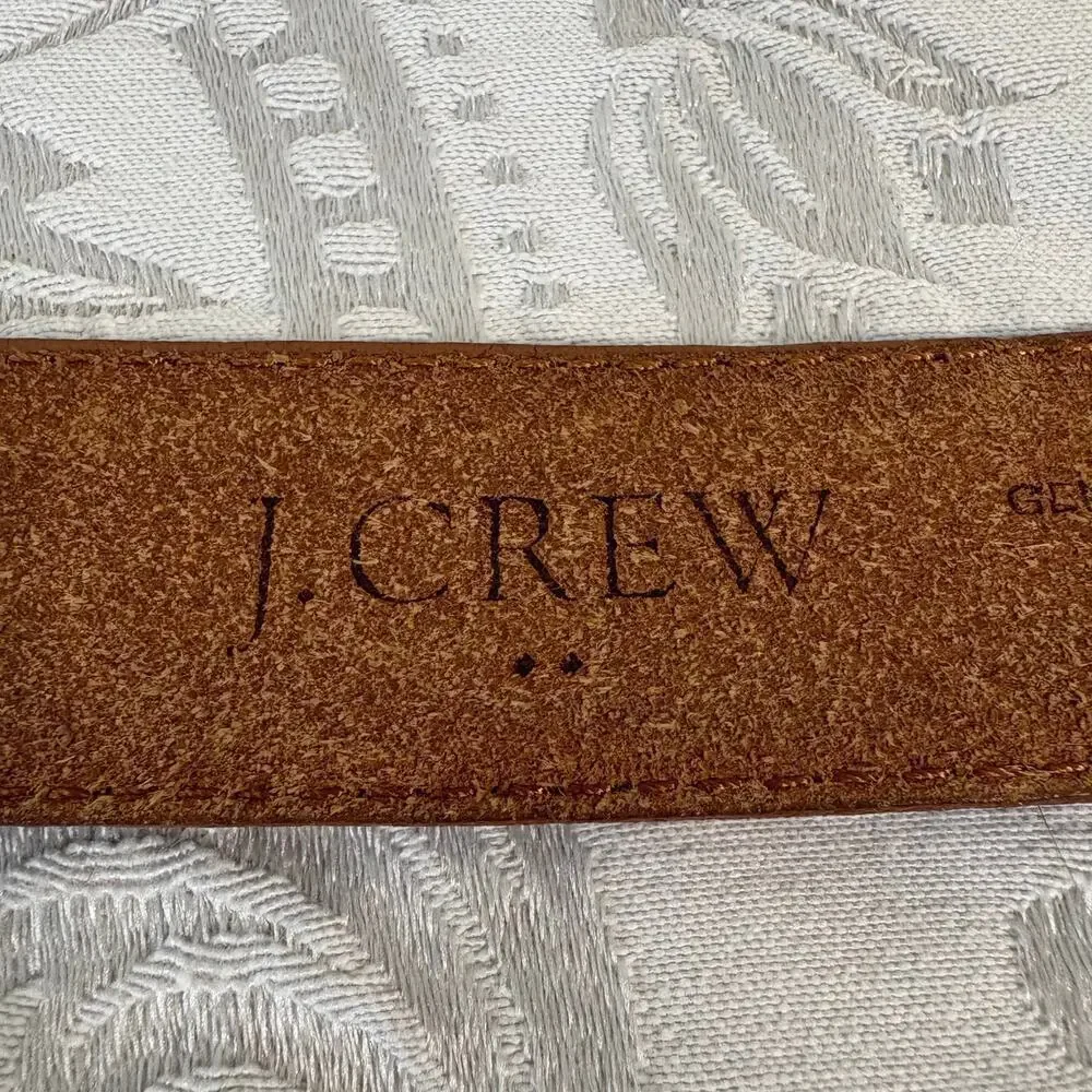 J CREW Leather Belt Men's Saddle Tan Sz36 Granola Cowboy Rustic Western Southern